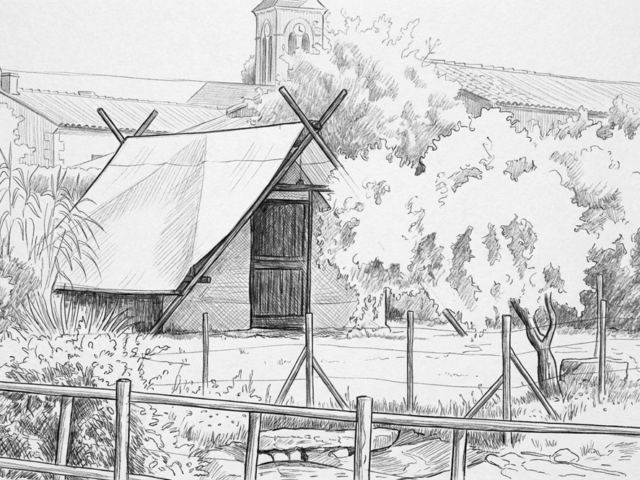 Toile trappeur d'Artémis - Vue extérieure